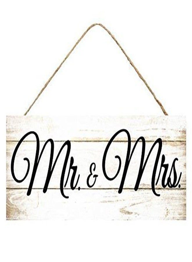 Craig Bachman Mr. & Mrs. Elegant Wooden Wedding Hanging Vintage Sign